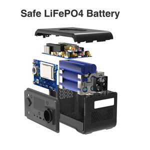 สถานีไฟฟ้าพกพา OEM 350W แบตเตอรี่ LiFePO4 110V 230V MPPT ช่องเสียบ AC ชาร์จเร็ว PD เครื่องกำเนิดพลังงานแสงอาทิตย์สำหรับตั้งแคมป์ คลื่นไซน์บริสุทธิ์ - Product Image 3