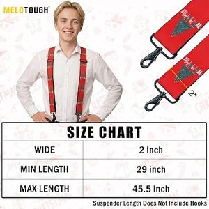 Bretelle da Uomo MELOTOUGH Personalizzate, Elastici Regolabili a X, Bretelle di Design alla Moda - Product Image 6