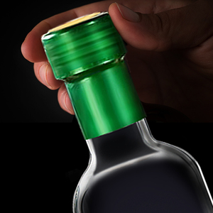 Dispensador de aceite y vinagre de vidrio con volquete de acero inoxidable Botella de aceite de cocina 500ml Botella de aceite de oliva verde oscuro - Product Image 3