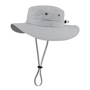 Custom OEM ODM Design Logo Unisex Outdoor Sporty Cowboy <b>Hat</b> Luxury Image Style Waterproof Surf Drawstring Low MOQ Casual Salt - Product Image 1