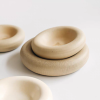 Assiettes en porcelaine épaisses, qualité restaurant et hôtel, compatibles lave-vaisselle, 6,5 pouces, couleur beige, effet four.