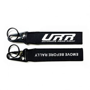 High Quality <b>Custom</b> Logo Embroidered Carabiner Keychain Personalized Woven Embroidery <b>Key</b> Chains - Product Image 2