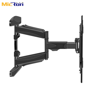 Support mural pour téléviseur en acier à <span class=keywords><strong>bras</strong></span> long, pivotant, inclinable et orientable, capacité de 68 kg, pour écrans de 55 à 85 pouces, robuste et de qualité supérieure - Product Image 4