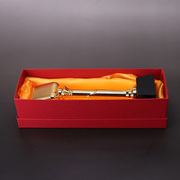 Trophée de microphone en métal doré personnalisé IDEAL Concours de chant Souvenir de récompense pour les fans de musique en verre de cristal