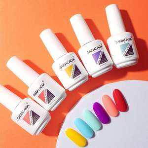 Esmalte <span class=keywords><strong>de</strong></span> <span class=keywords><strong>Uñas</strong></span> en Gel <span class=keywords><strong>de</strong></span> Diseño SAGALAGA, Gel UV <span class=keywords><strong>de</strong></span> Alta Calidad, Suministros <span class=keywords><strong>de</strong></span> Marca Privada, Larga Duración, 15 ml <span class=keywords><strong>para</strong></span> Bricolaje, Logotipos Personalizados Más Vendidos - Product Image 1