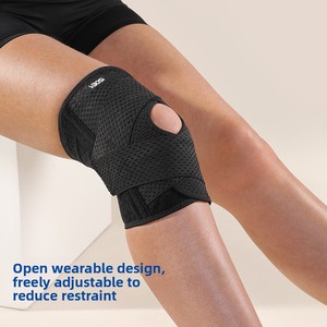 Rodillera Profesional Ligera <span class=keywords><strong>para</strong></span> Exteriores con Soporte de Muelles <span class=keywords><strong>para</strong></span> Menisco y Rótula, Ideal <span class=keywords><strong>para</strong></span> Baloncesto y Correr (Hombres y Mujeres) - Product Image 1