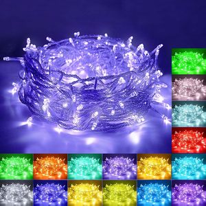 Guirlande lumineuse LED d'extérieur 3M/6M/10M/50M/100M, style arbre, pour décorations de Noël, mariages, fêtes et maison - Product Image 1