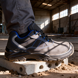 Scarpe Antinfortunistiche da Uomo a Taglio Basso con Punta in Acciaio e Suola Anti-Impatto, Impermeabili e Resistenti a Olio e Acqua per Lavori Edili - Product Image 4