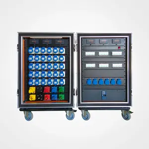 Caja de distribución de energía de escenario, dispositivo de bloqueo de cámara de 400 Amp, 3 fases, 36 canales, nuevo estilo