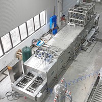 LWT Laveuse-sécheuse automatique de seaux en plastique haute efficacité 8-16 BPM