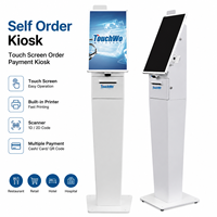 Kiosque de commande automatique avec écran tactile, imprimante, lecteur de codes-barres, prise en charge SDK pour restaurants (Android/Windows/Linux, logo personnalisé)