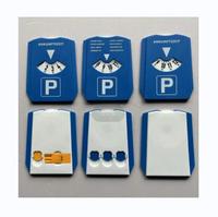Plaque de stationnement en plastique avec grattoir à neige et indicateur de montre à paiement, pour utilisation extérieure portable (compatible Euro)