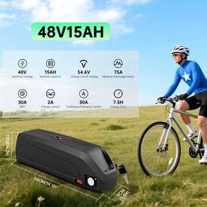 แบตเตอรี่ลิเธียมไอออนสำหรับจักรยานไฟฟ้า US Stock 48V 15Ah พร้อมเซลล์ LG5000mAh, ระบบจัดการแบตเตอรี่ 30A และพอร์ต XT60 สำหรับมอเตอร์ 250-1000W - Product Image 2