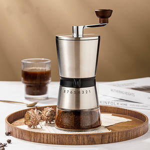 เครื่องบดเมล็ด<span class=keywords><strong>กาแฟ</strong></span>แบบแมนนวล,แกนเซรามิกสเตนเลสสตีลปรับตั้งได้ขนาดเล็กพกพาได้ - Product Image 4