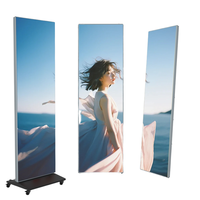 Pantalla LED Publicitaria con Espejo, Máquina de Publicidad Digital a Todo Color con Control por Computadora y Smartphone para Tiendas, Eventos Comerciales