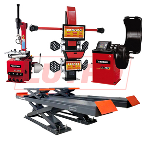 차량 장비 유압 자동차 리프트 휠 정렬 기계 풀 세트 타이어 체인저 및 휠 밸런싱 콤보 - Product Image 1