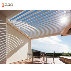 16X10 Buiten Luxe Latten Meubels Waterdicht Tuinhuisje Aluminium Puntgevel <span class=keywords><strong>Pergola</strong></span> Tuindecoraties Smart Pergoles Aluminium - Product Image 2