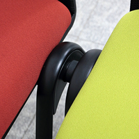 Chaises de formation empilables, cadre en acier épaissi, dossier en maille, siège en mousse haute densité, résistant à l'usure et aux rayures, pour l'école