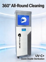 Machine de nettoyage à sec électrique entièrement automatique en acier inoxydable en libre-service, nettoyage sur site, garantie 2 ans, pour casque de moto