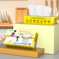 KELEE Chiffons à vaisselle multi-usages jetables, lingettes magiques de cuisine, feuilles de nettoyage puissantes pour la vaisselle et les casseroles