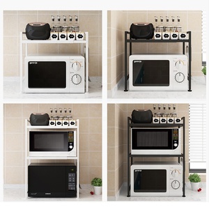 Su e giù per il Design di regolazione telescopica sinistra e destra cucina cremagliera forno a microonde impilabile e retrattile ripiano di stoccaggio - Product Image 1