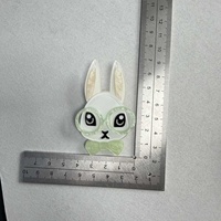 Broche Lapin en Acrylique Amusante et Mignonne, Épingle Animale Faite à la Main, Accessoire de Vêtement Élégant pour Femme, Cadeau