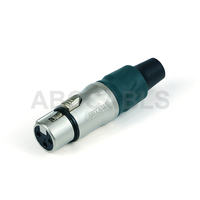 Connecteur XLR mâle/femelle 3 broches ABCCABLS : Prise audio pour microphone, boîtier métallique, décharge de tension couleur en option pour l'audio de scène