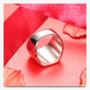 Factory Direct Sale Custom <b>Name</b> Engrave logo Stainless Steel square Signet Finger <b>Ring</b> - Product Image 6
