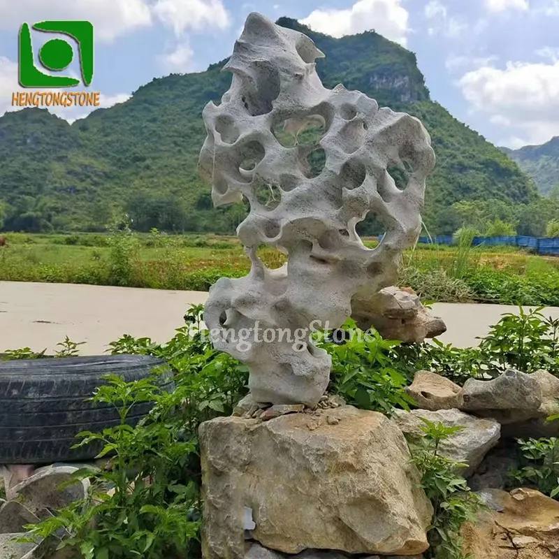 Outdoor Decorative Chinese Style Natural Stone Taihu Abstract Sculpture