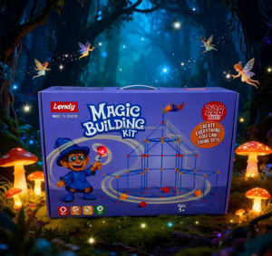 Jouet éducatif DIY 228 pièces, tente de jeu, jouets interactifs parent-enfant, kit de construction de fort, jouet STEM - Product Image 3