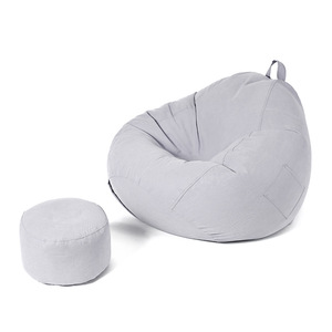 Bolsa de granos en forma de gota suave para adultos, sofá grande perezoso, silla sin relleno - Product Image 4