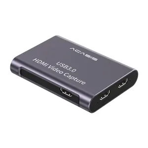 ACASIS Dual-Channel HD Video Capture Card 4K/60Hz 1080P/60Hz for iPad/Switch/PS5/Live Streaming/Game/Camera/Meeting