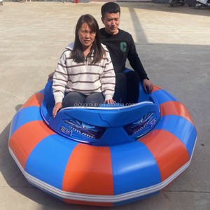 QIQU 2 <span class=keywords><strong>Voiture</strong></span> tamponneuse électrique gonflable en PVC 48V pour adultes, pour usage extérieur et intérieur, pour parcs et usage commercial, modèle UFO - Product Image 4