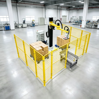 Robot de palettisation et de depalettisation en colonne pour cartons de jus d'orange et logistique d'entrepôt