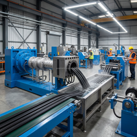 Máquina Extrusora de Caucho - Dispositivo de Extrusión de Caucho de Silicona para la Fabricación de Mangueras y Tiras