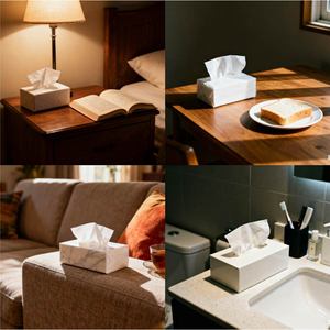 Meilleurs mouchoirs jetables de Noël en pure pâte de bois pour le <span class=keywords><strong>visage</strong></span>, sans poussière, écologiques, OEM ODM, 15g x 5 plis, 130*180mm - Product Image 4