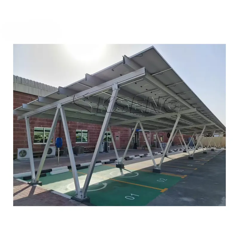 Fabricante de China, toldo de estacionamiento solar, marco de cochera solar, sistema de montaje de cochera solar de aluminio