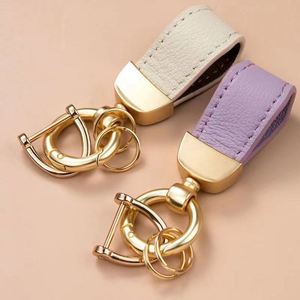 Hot Sale <b>Custom</b> Logo Print Vintage Leather Strap <b>Keychain</b> - Product Image 3