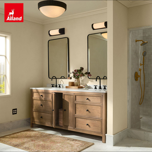 Allandgroup Magnifique meuble-lavabo de salle de bain en contreplaqué avec vasque intégrée et plateau en pierre de luxe - Product Image 2