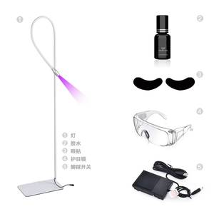 Lámpara de pie LED UV |   Lámpara Ajustable para Extensiones de Pestañas y Secador de Pegamento UV |   Profesional de Salón de Belleza - Product Image 5