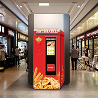Distributeur automatique de frites et de poulet frit avec SDK, conforme ADA, Wi-Fi, multi-saveurs, en acier inoxydable