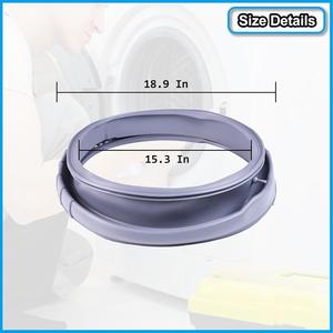 Joint d'étanchéité de porte de machine à laver Samsung, 18,9 pouces à l'extérieur, 15,3 pouces à l'intérieur, anneau d'étanchéité en caoutchouc durable pour lave-linge à chargement frontal - Product Image 1