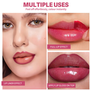 ลิปกลอสเนื้อแมท 8 สี ติดทนนาน กันน้ำ ใช้ง่าย ลอกออกได้ พร้อมดินสอเขียนขอบปาก - Product Image 4