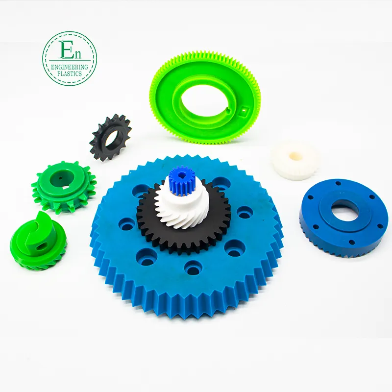 custom low friction wear resistant self lubricating plastic gears black nylon spur gear nylon gear special shaped parts