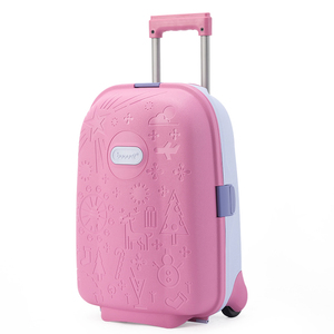 Valigia Trolley a due ruote per bambini da 17 pollici PP con lucchetto a codice e Design a cartoni animati - Product Image 1