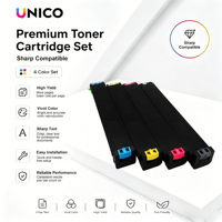 Cartouches de toner compatibles UNICO MX50 pour imprimante laser Sharp MX-4100 4101 5000 5001