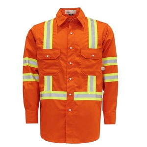 Camiseta de Trabajo de Alta Visibilidad para Construcción, Fluorescente, Ignífuga - Product Image 2