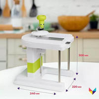 Multifunctionele handmatige plastic koolhakker, groenteschiller, draagbare kleine huishoudelijke molen, fruitsalade keukengereedschap