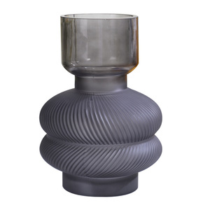 Aeofa-jarrón <span class=keywords><strong>de</strong></span> <span class=keywords><strong>flores</strong></span> con vela o Flor, florero negro alto hecho a mano - Product Image 1