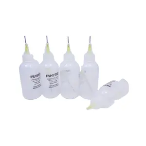 50 ml Kolophonium flasche Flüssig plastik Tropf Hand Quetsch kleber Flasche Spritze mit Nadel